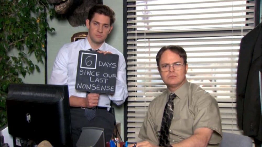 Jim and Dwight on The US Office on The Table Read